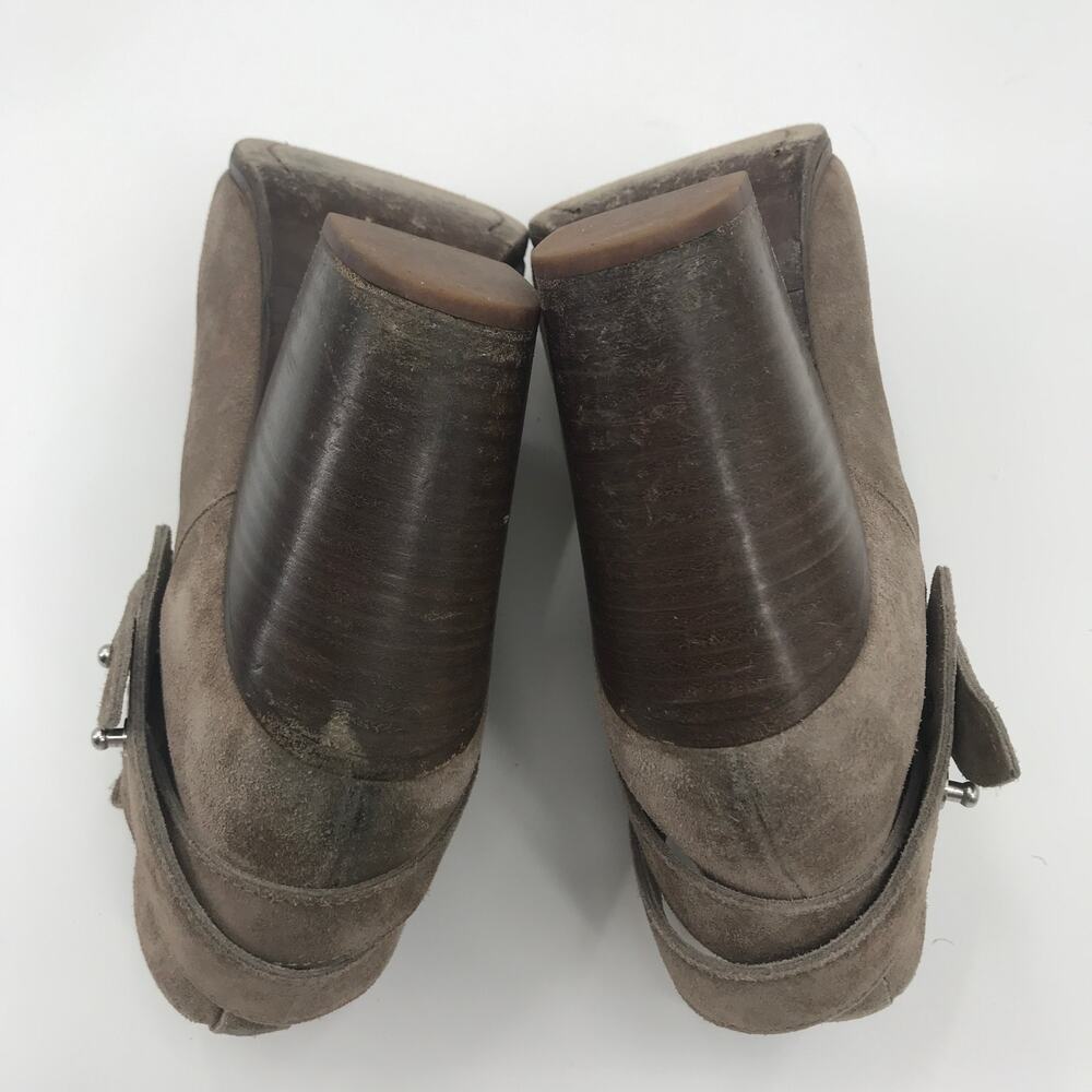 Rag & Bone Taupe Suede Harrow Heeled Ankle Boots - Picture 8 of 11
